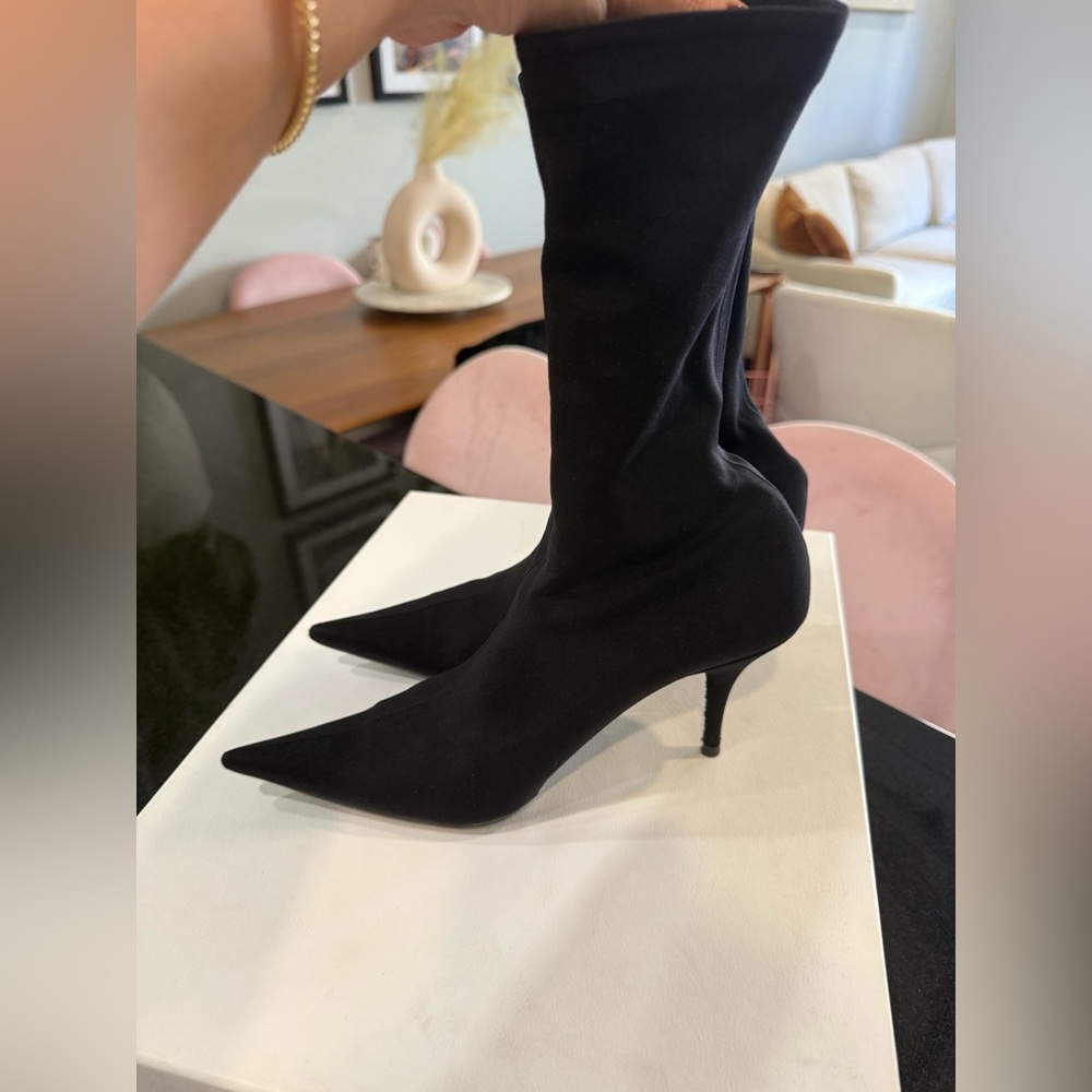 Balenciaga knife crepe pointy boots - Picture 8 of 10